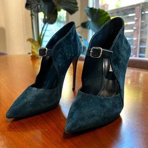 Casadei Dark Turquoise Pump Shoes